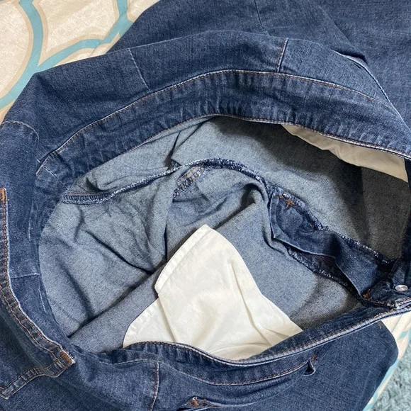 Eileen Fisher Wide Leg Cropped Denim Jeans Size - Picture 4 of 15